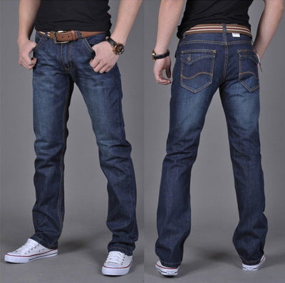 Lange Denim-Jeans mit geradem Bein