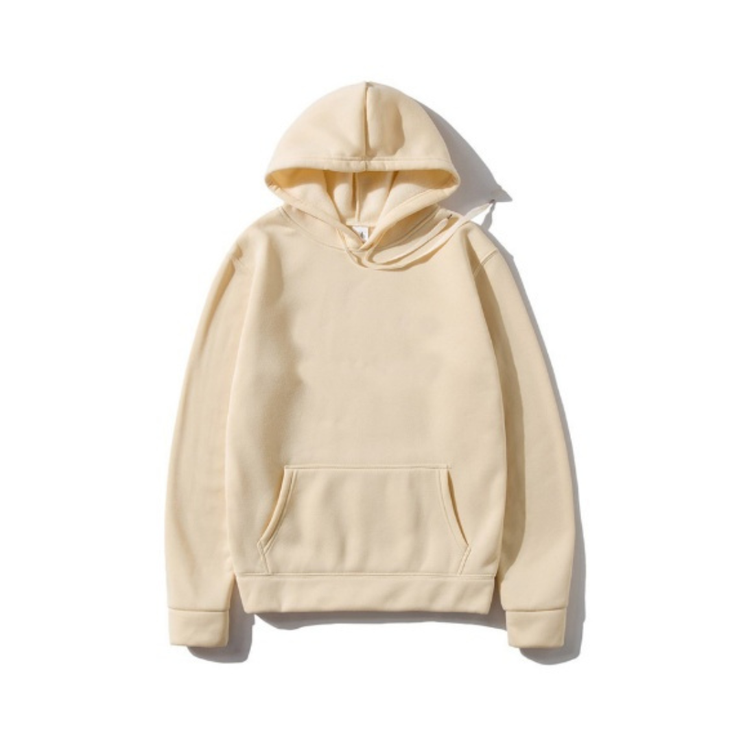 Cotton Fleece Blank Hoodie